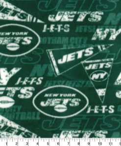 Fabric Traditions New York Jets Fleece Fabric Retro