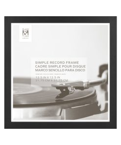 12.5 x 12.5 Black Record Vinyl Display Frame by Place   Time