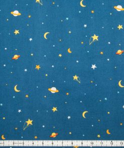 POP! Super Snuggle Planets   Stars Flannel Fabric