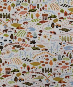 Farm Land Super Snuggle Flannel Fabric