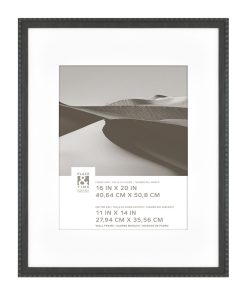 16 x 20 Matted to 11 x 14 Black Wall Frame by Place   Time