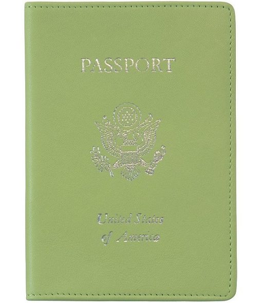 RFID Blocking Gold Lettered Passport Case - Image 4