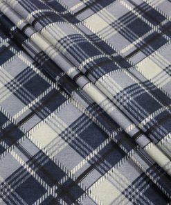 Blue Bias Plaid 108 Wide Flannel Fabric
