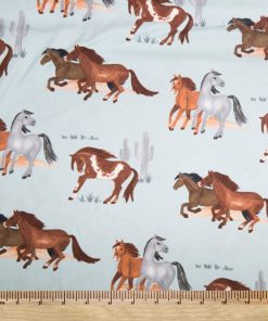 Horses In The Desert Super Snuggle Flannel Fabric