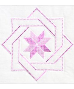 Jack Dempsey 18 Woven Star Stamped Quilt Blocks 6pk