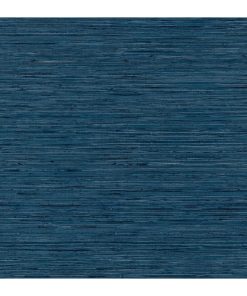 RoomMates Wallpaper Blue Grasscloth