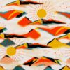 Mountains   Sunrise Anti Pill Fleece Fabric