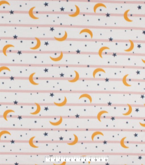 Moon and Stars Blizzard Fleece Fabric - Image 3