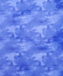 Dark Blue Watercolor Blender Cotton Fabric by Keepsake Calico