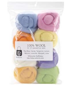 Wistyria Editions 2oz Needle Felting Roving Wool 8ct