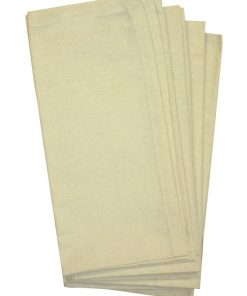 Stitch  em Up 20 x 20 Natural Dinner Napkin Embroidery Fabric 4pk