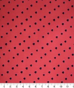 Watermelon Seeds on Red Quilt Cotton Fabric by Quilter s Showcase
