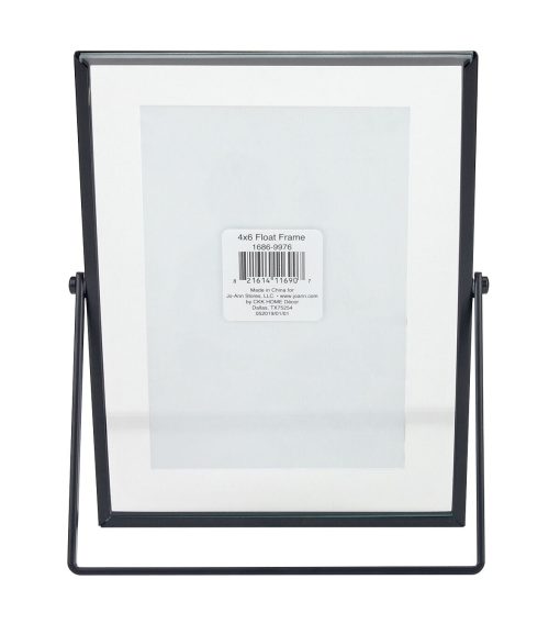 4 x 6 Black Floating Easel Tabletop Picture Frame - Image 4