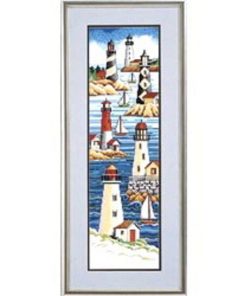 Janlynn 6 x 21 Lighthouses Counted Cross Stitch Kit