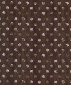 Brown Painted Dots Quilt Cotton Fabric by Keepsake Calico