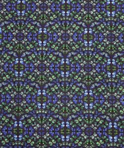 Green   Blue Butterflies Super Snuggle Flannel Fabric