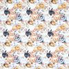 Realistic Bunnies Cotton Fabric
