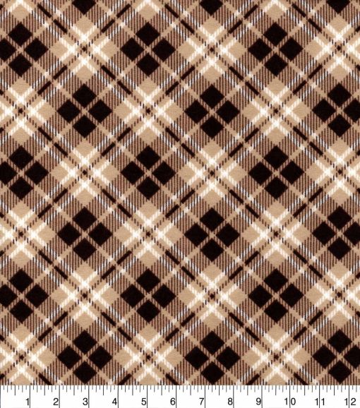 Diamond Plaid Super Snuggle Flannel Fabric - Image 3