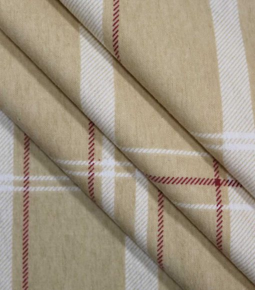 Brown Plaid Super Snuggle Flannel Fabric - Image 2