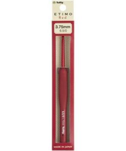 Tulip Etimo Red Crochet Hook W/ Cushion Grip-3.75mm