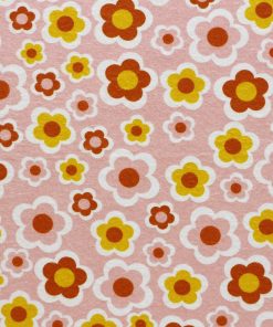 Super Snuggle POP! Pink Floral Flannel Fabric