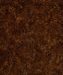 Dark Brown Dots Batik Cotton Fabric