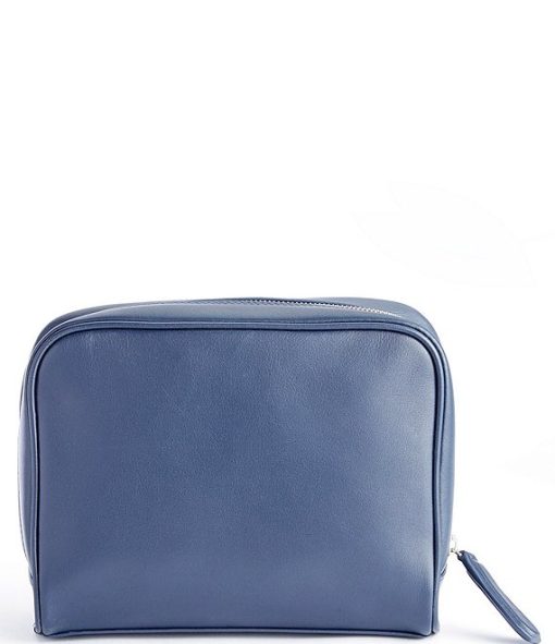 Leather Contemporary Toiletry Bag - Image 4