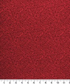 Red Scrolls Quilt Cotton Fabric by Quilter s Showcase