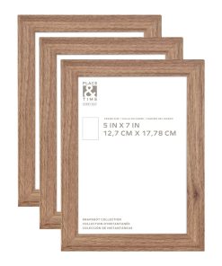 5 x 7 Walnut Gallery Frames 3pk by Place   Time