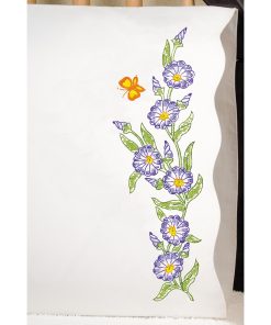 Tobin 30 x 20 Morning Glories Stamped Embroidery Pillowcases 2pk