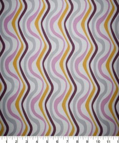 Squiggle on White Quilt Cotton Fabric by Quilter s Showcase
