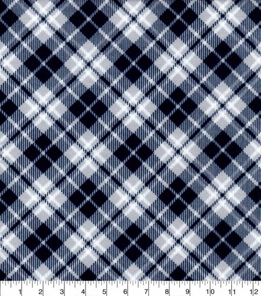 Diamond Plaid Super Snuggle Flannel Fabric - Image 4