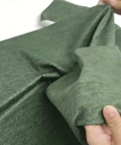 Green Heathered Luxe Flannel Fabric