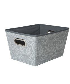 Laura Ashley 13 x 9 Almeida Grommet Storage Bin With Handles