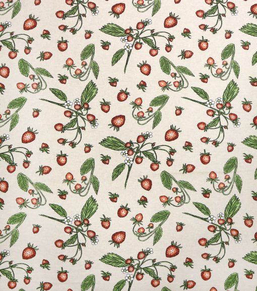 Strawberries Super Snuggle Cotton Fabric