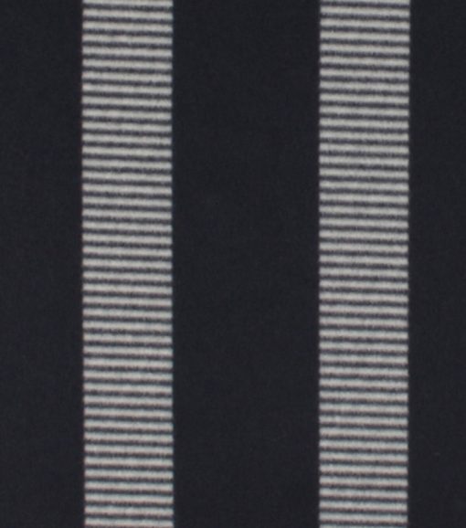 Black   White Stripe Blizzard Fleece Fabric