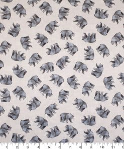 West Virginia Cotton Fabric Tossed Icons