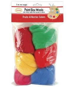 Paint Box Wools 2oz Primary Color Woving Roll 6ct