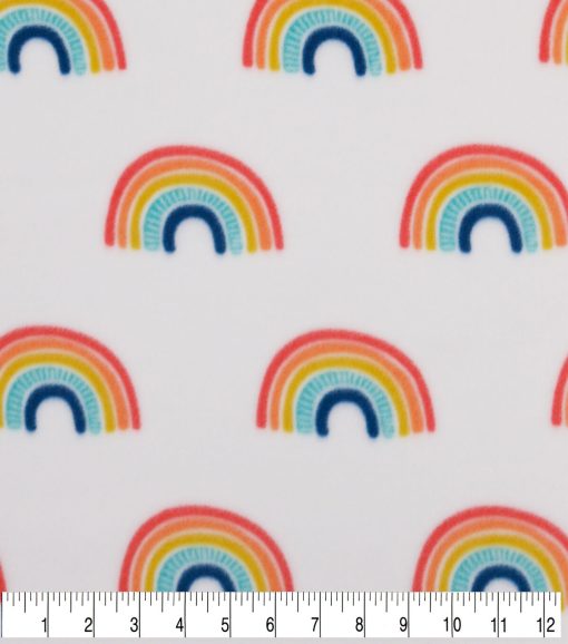 POP! Rainbow Fashion Lightweight Fleece Fabric - Image 3