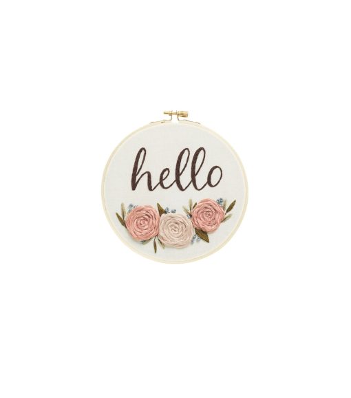 Leisure Arts 6 Hello Embroidery Kit - Image 2