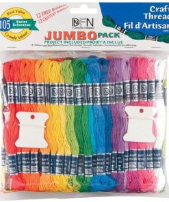 Jumbo Value Pack 105ct Craft Thread With 12 Bobbins
