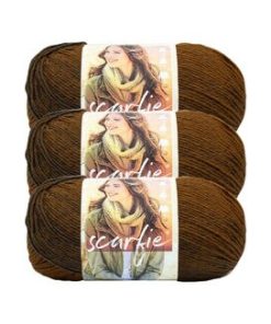 Lion Brand Scarfie 312yds Bulky Acrylic Yarn 3 Bundle