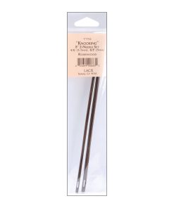 Knooking Needles 8 2 Pkg 4/E (3.5mm) 8/F (5mm) Rosewood