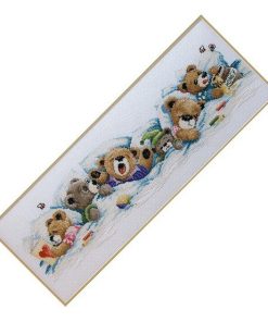 Janlynn 19x 7 Sleepy Bears Counted Cross Stitch Kit