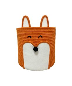 12 Orange Fox Soft Woven Basket by Place   Time
