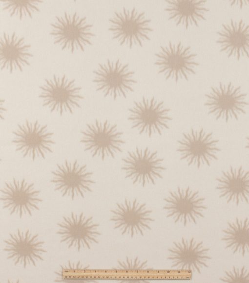White Suns Blizzard Prints Fleece Fabric - Image 2