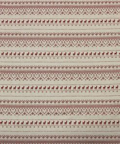 Red Fair Isle Super Snuggle Christmas Flannel Fabric