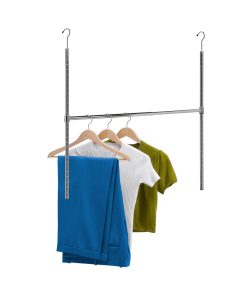 Honey Can Do 35 x 22.5 Chrome Adjustable Hanging Closet Rod