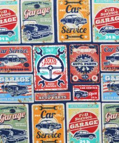 Full Service Garage Super Snuggle Flannel Fabric