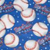 Americana Baseball Novelty Cotton Fabric